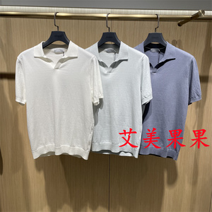 ZIOZIA男装国内专柜代购2023年夏季新款短袖针织衫 ZEQC2X06A/X/G