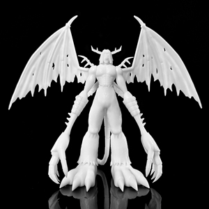 3D打印究极吸血魔兽数码宝贝白模型未上色树脂GK Wayne设计工作室
