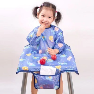 儿童餐椅罩一体式防水防油全包婴儿吃饭围兜宝宝罩衣反穿衣食饭兜