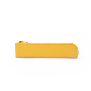 元本良厂学生笔袋ins日系方形简约铅笔盒高颜值糖果色收纳袋黄色