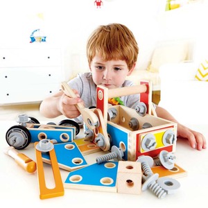 Hape百变木匠工具盒儿童宝宝早教益智玩具螺母拆装组合男女孩3岁+