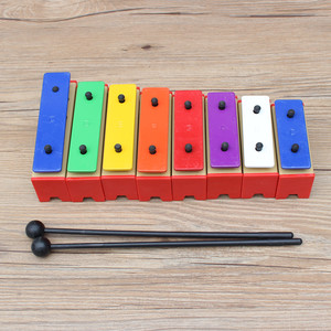 八音音块儿童打击乐器敲琴奥尔夫幼儿园早教教具打琴音阶小八音砖