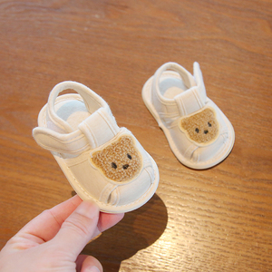 夏季婴儿布凉鞋软底6-12个月婴幼儿鞋子一岁宝宝学步前鞋防滑不掉