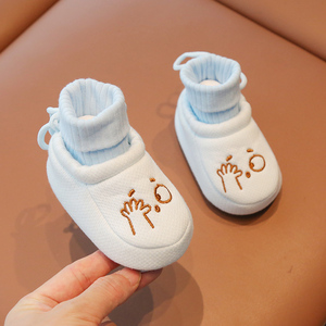 春季6到12个月婴儿布鞋软底婴幼儿鞋子春秋袜子鞋一岁宝宝步前鞋8
