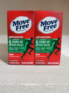 美国Schiff MoveFree MSM氨基葡萄糖维骨力120粒绿盒*2盒