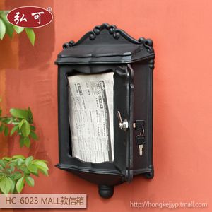 欧式别墅信箱室外铸铝不生锈报箱户外带锁邮箱邮筒复古信报箱新品