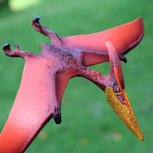 侏罗纪无齿翼龙翼手龙儿童恐龙实心模型玩具套装仿真动物认知礼物