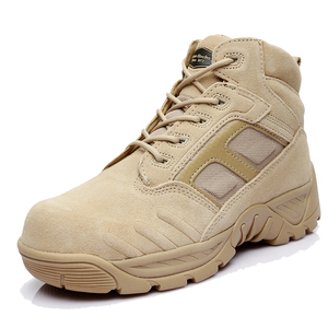 正品君洛克D12013沙漠靴防刺战术靴低帮耐磨陆战靴子