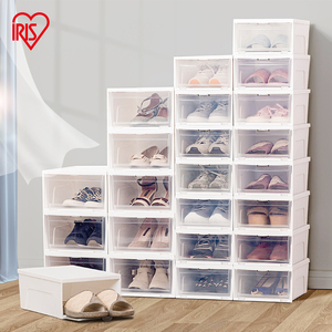 爱丽思鞋盒收纳盒透明储鞋盒aj塑料爱丽丝鞋柜收纳神器鞋架女家用
