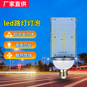 LED横插灯泡单面照明新农村横装路灯工程改造光源E40E2730W60W80W