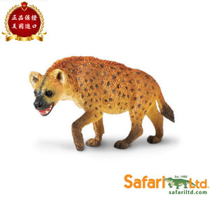 Safari Ltd美国正品 非洲斑鬣狗 土狼 动物模型儿童玩具 222629