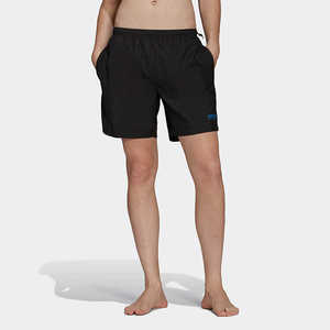 阿迪达斯三叶草24夏季运动跑步健身透气沙滩游泳短裤 HF4779