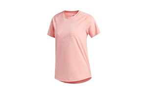 Adidas阿迪达斯短袖女装夏季新款圆领粉色运动服T恤衫 FQ1992