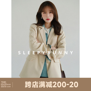 瞌睡兔镇店款！9W+复古廓形西装外套女2024年春秋休闲小个子西服