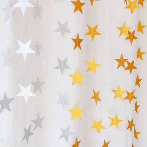 婚房拉旗4米创意星星拉花拉条五角星挂饰生日派对装饰品新年拉花