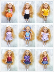 小凯丽3寸小娃娃衣服服饰休闲服连衣裙运动服等多款可选分身连体