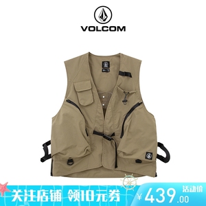 VOLCOM 一款两色 滑雪背心大口袋马甲男士 AD322323 吊牌价1158