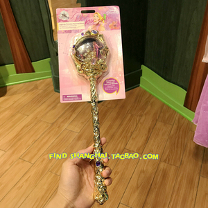 上海迪士尼国内代购 乐佩长发公主发光魔法棒发声仙女棒手杖玩具