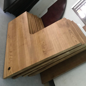 定制木板转角桌面板原木大板l型桌面吧台面板实木板老榆木板桌板