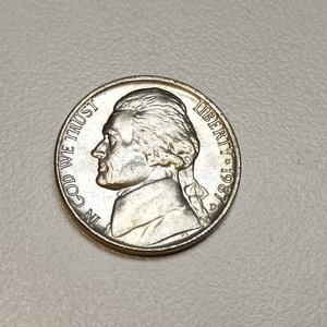 好品美国总统白宫5分 杰弗逊铜镍币21.2MM  年份随机美洲外国硬币