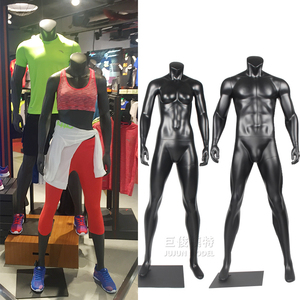 运动品牌服装店假人模特道具肌肉跑步男女全身人体拍摄橱窗展示架