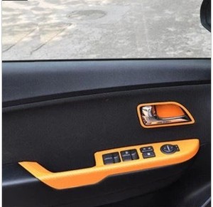 起亚K2车贴纸 K2改装专用 K2车门扶手内控面板碳纤贴 内饰改色膜