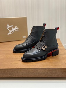 正品Christian Louboutin/路铂廷 CL红底鞋高帮靴子切尔西靴男鞋