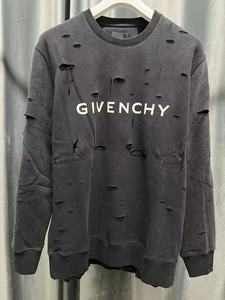 Givenchy 纪梵希 23秋冬胸前字母大破洞休闲卫衣 BMJ0KE3Y9W