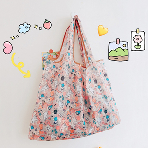 可爱姆明小肥肥大容量环保袋韩国少女心卡通购物袋结实耐用