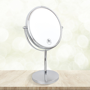 双面化妆镜美容镜简约梳妆镜桌面3倍5倍10倍放大网红梳妆镜子