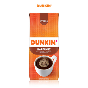 Dunkin' Donuts-唐恩都乐 HAZELNUT 榛果味 中度烘焙 咖啡粉 340g