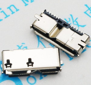 MICRO 3.0母座 插脚 USB 3.0座  B型 全贴片式 移动硬盘接口