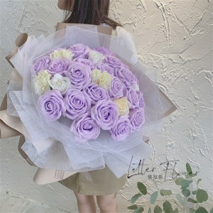 紫色玫瑰永生花 紫色玫瑰永生花品牌 价格 阿里巴巴