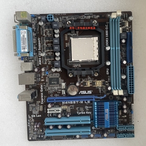 华硕 M4N68T-M LE AM3 N68主板 DDR3电脑 小板 打印机 串口 双PCI