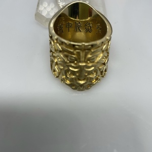 订做金银铜戒指 指环 扳指九州天驱指环铁甲依然在纪念版黄铜扳指