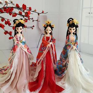古装汉服漂亮娃娃30厘米女孩生日礼物高档中国风娃娃玩具汉服公主