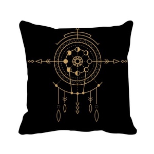 外星人圆圈符号纹样方形抱枕靠枕沙发靠垫双面含芯礼物