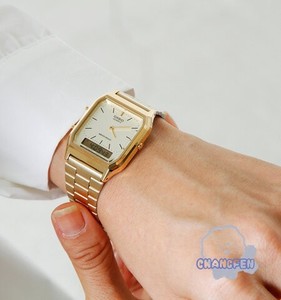 日本代购 卡西欧casio 日系复古链条小金表手表腕表手表