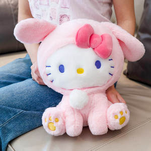 Hellokitty公仔可爱小兔子毛绒玩具凯蒂猫玩偶布娃娃女孩抱枕礼物