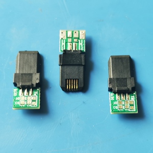 全塑安卓测试公头 MICRO USB 5P夹板公头塑胶插头 无卡勾焊线公头
