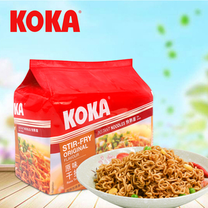 新加坡进口 可口牌KOKA原味干捞快熟炒面速食方便面泡面85g*5包