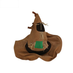 万圣节舞台表演绿野仙踪系列服装道具 成人儿童豪华稻草人帽子