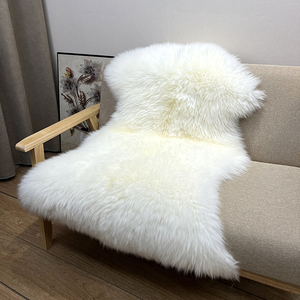 羊毛沙发垫卧室地毯皮毛一体椅垫飘窗垫整张羊皮不规则羊毛垫坐垫