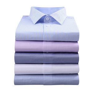 【第二件半价】富绅轻商务男士衬衣纯棉免烫短袖衬衫夏季职业衬衫
