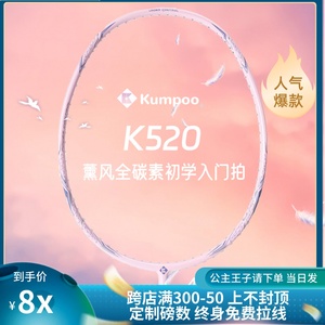 薰风K520羽毛球拍超轻K520pro全碳素纤维均衡攻防之刃正品单双拍