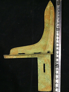 仿古青铜器兵器战国青铜戈水坑光皮工艺精湛摆件古玩杂件收藏品