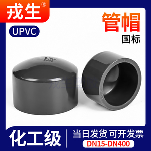 UPVC管帽内插堵头管堵闷头工业化工给水管件PVC管堵头50 110 160