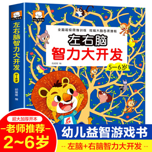 正版全新宝宝左右脑智力大开发56岁籍潜能开发训练全脑思维游戏适