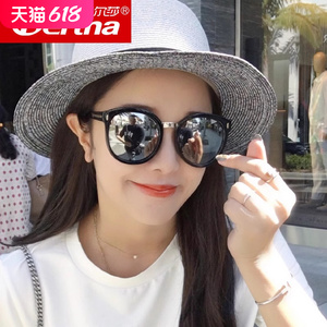 2023韩国新款明星偏光潮墨镜圆脸个性大框复古太阳镜时尚开车眼镜