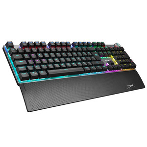 出老美奥特蓝星机械键盘青轴可编程104键电脑办公游戏22种RGB背光